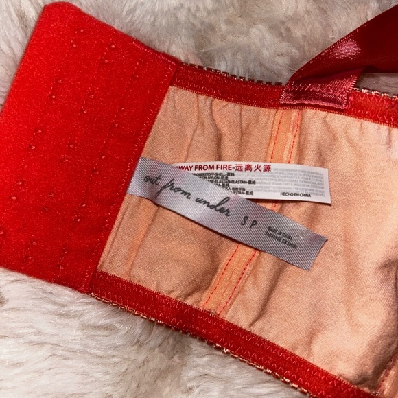 Urban Outfitters Peach Lace Bustier - Picture 5 of 5